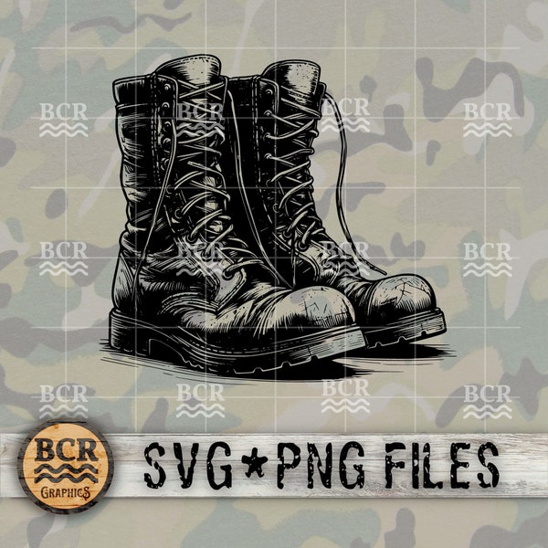 Combat Boots SVG, Military SVG, Dog Tags, Military Digital Download, Army SVG, Military Design, Air Force, Marines Svg, Navy Svg, Boots Svg