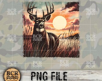 Big Buck PNG, Whitetail Deer PNG, Big Buck Digital Download, Deer Hunting, Hunting PNG, Whitetail Buck, Sunrise Buck Png, Hunting Design