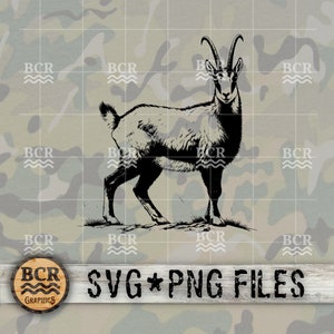 Gems SVG, Gems PNG, Gems digital nedladdning, Gemsget, Gemsantilop, Gemsjakt SVG, Gems laserutskriftsfil, Get