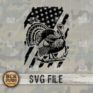 Wilder Truthahn SVG, Gobbler Truthahn SVG, Truthahn Jagd Digitaler Download, Wilder Truthahn Clipart, Truthahn Jagd Clipart, Jagd SVG