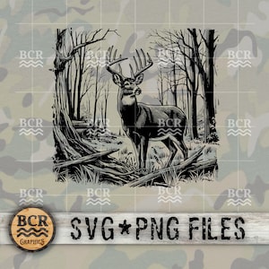 Big Buck SVG, SVG de cerf de Virginie, téléchargement numérique Big Buck, chasse au chevreuil, chasse SVG, cerf de Virginie, saison du cerf, conception de chasse