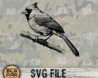 Cardinal SVG, Cardinal Bird SVG, Cardinal Digital Download, Cardinal Clipart, Bird Art, Wildlife Svg, Wildlife Clipart, Bird Art, Bird Lover