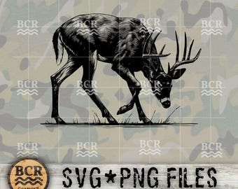 Big Buck SVG, cervo dalla coda bianca SVG, Big Buck Digital Download, caccia al cervo, caccia SVG, cervo dalla coda bianca, stagione dei cervi, design di caccia