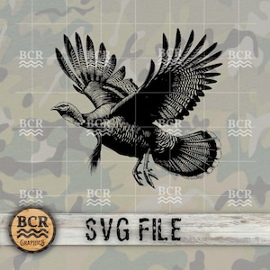 Wilder Truthahn SVG, Gobbler Truthahn SVG, Truthahn Jagd Digitaler Download, Wilder Truthahn Clipart, Truthahn Jagd Clipart, Jagd SVG