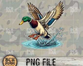 Germano reale PNG, PNG di anatre volanti, Download digitale di anatre, Caccia alle anatre, Caccia PNG, Png di uccelli acquatici, Stagione delle anatre, Design di caccia alle anatre