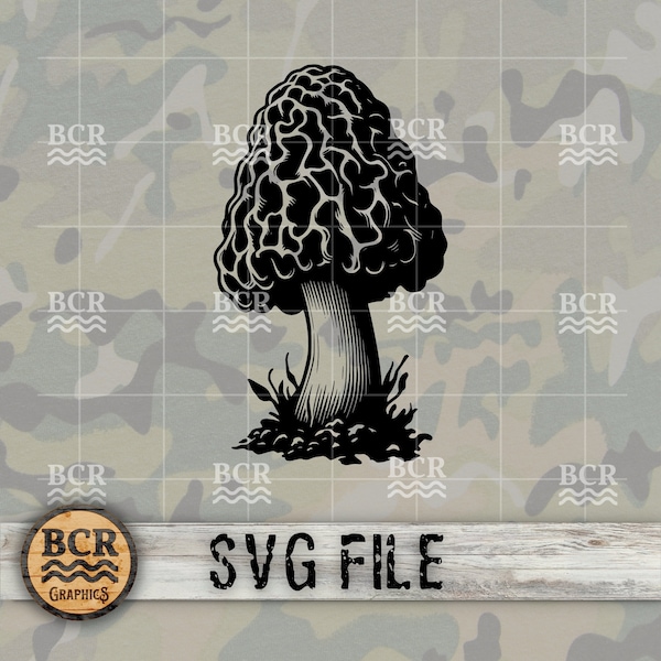 Morel Mushroom SVG, Morel SVG, Morel Mushroom Digital Download, Morel Clipart, Mushroom Clipart, Mushroom SVG, Morels Download, Cottagecore