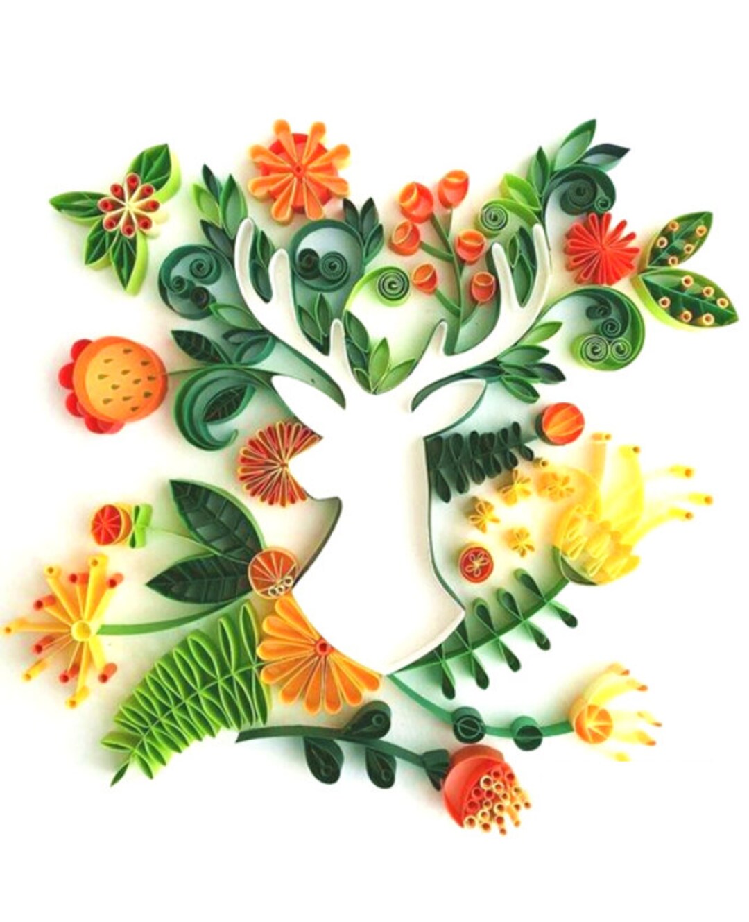 Summer Stag Paper Quilling Kit Paper Craft Quilling Kit Paper Quilling DIY Kit Handmade Home