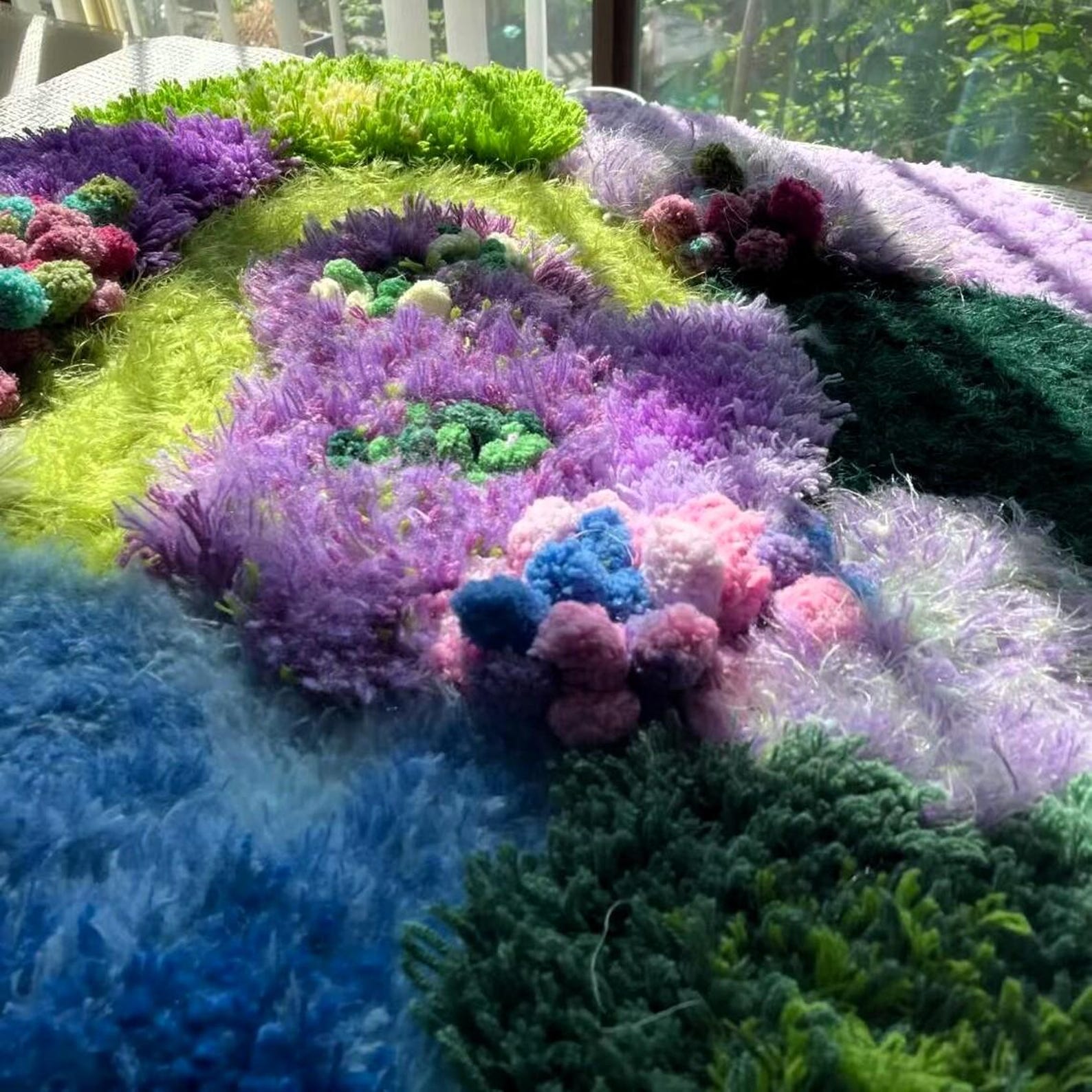 DIY Purple Moss Rug Making Kit | Latch Hook Moss Mat Kit | DIY Kit ...