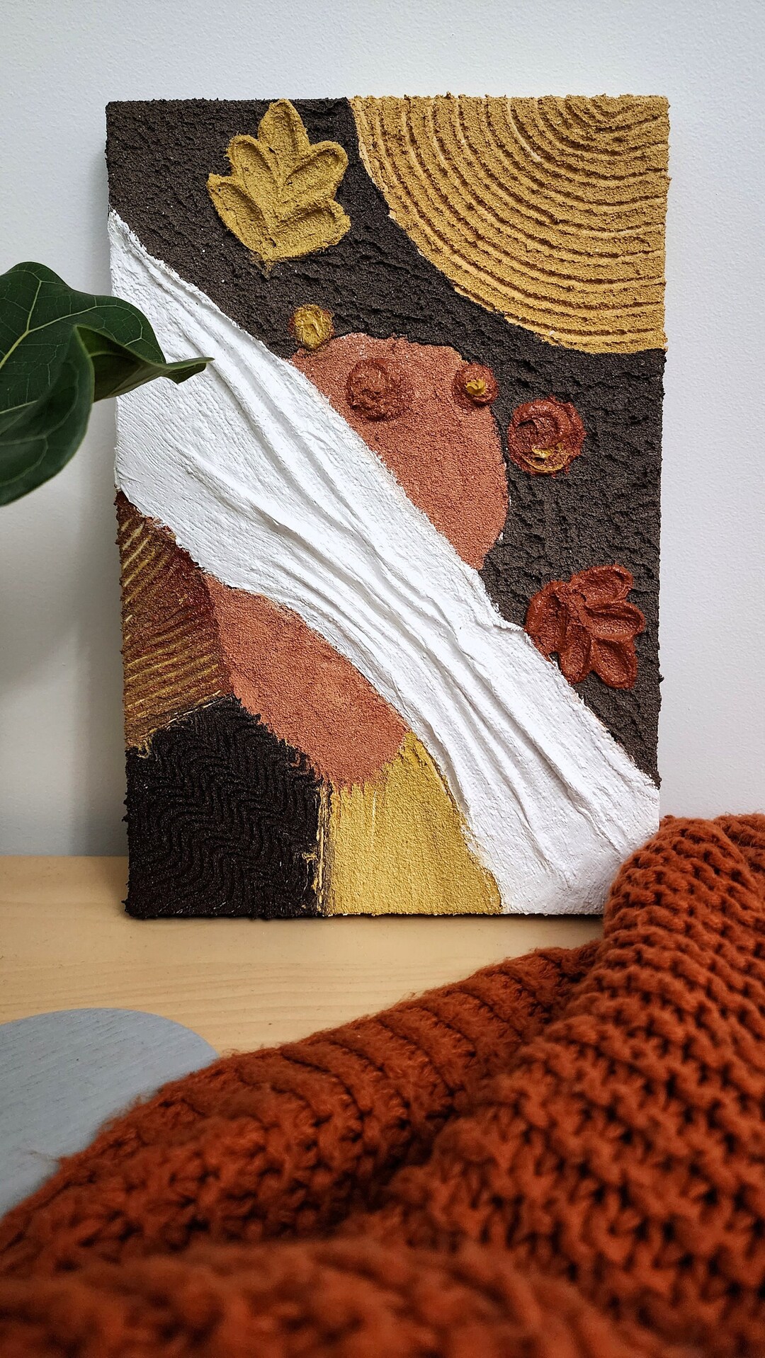 Picture of DIY Textured Art Kit Textured Painting Kit Craft Kit for - Etsy