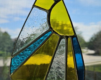 Stained Glass Tear Drop Sun