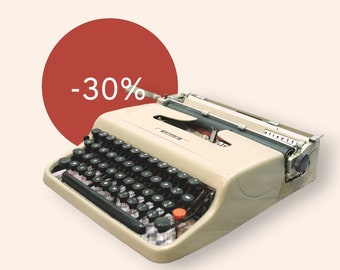 vintage OLIVETTI LETTER 22 - machine à écrire vintage en parfait état de fonctionnement - Professionnellement entretenu - Cadeau en vente