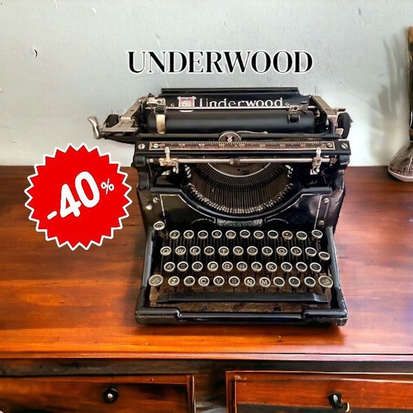 Underwood No 5 typewriter - antique and elegant, in perfect working order, a special gift - PERFECTLY WORKING