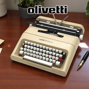 Olivetti Lettera 35 – Vintage Portable Typewriter from the 1970s, Working, Made in Italy