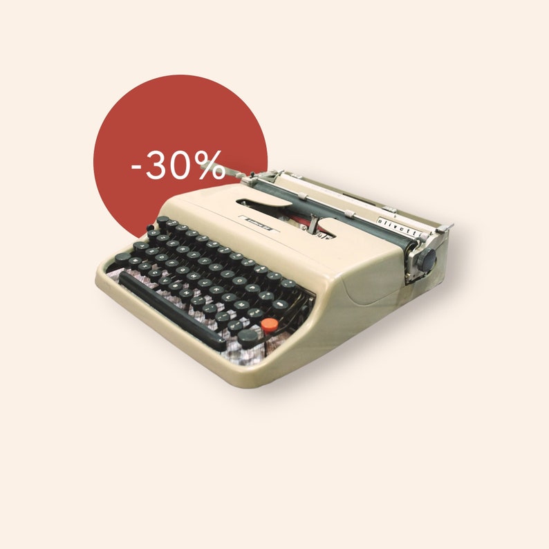 FREE SHIPPING OLIVETTI Lettera 22 Professionally overhauled fully functional vintage typewriter image 1