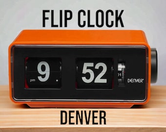 Denver Flip Clock en parfait état de fonctionnement des années 70