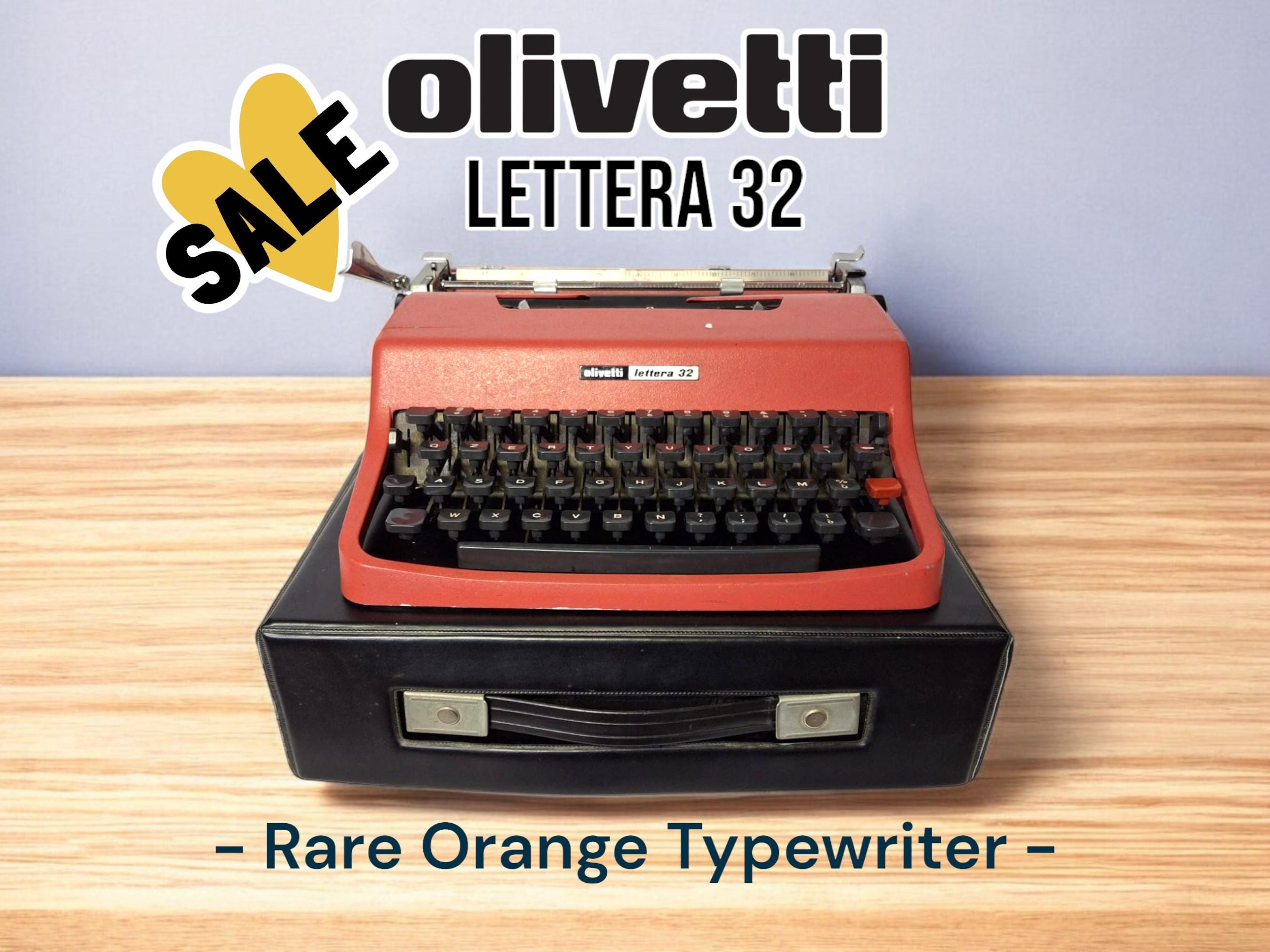 スペイン製　Olivetti lettera 32 タイプライター　ケース付き olivetti Lettera 32 中古タイプライター｜タイプライター専門店