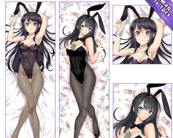 Oreiller Seishun Buta Dakimakura Mai Sakurajima 160x50cm + taie d'oreiller!