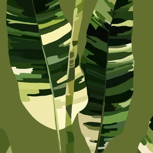 Banana leaf print