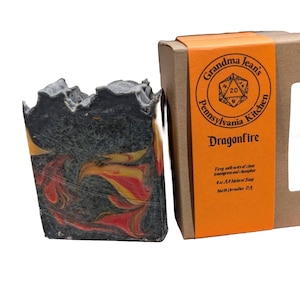 Dragonfire - Magical Mythical Creature Themed 100% All Natural Handmade Cold Process Soap