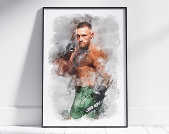 Conor Mcgregor Poster, The Notorious Print, Champ Champ, Mixed Martial Arts Print