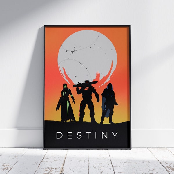 Destiny Poster, Destiny Print, Gaming Artwork, Games Room