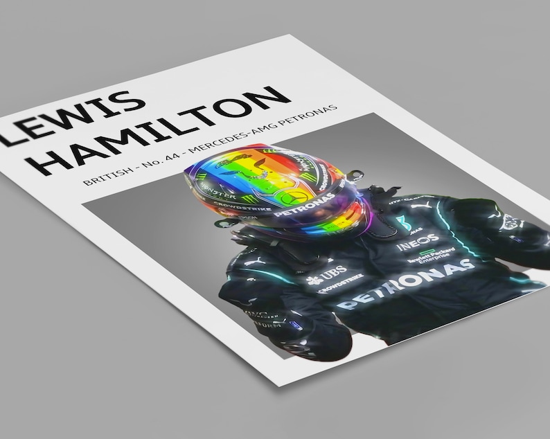 Lewis Hamilton Poster, Lewis Hamilton Print, Formula 1, F1 Art - Etsy