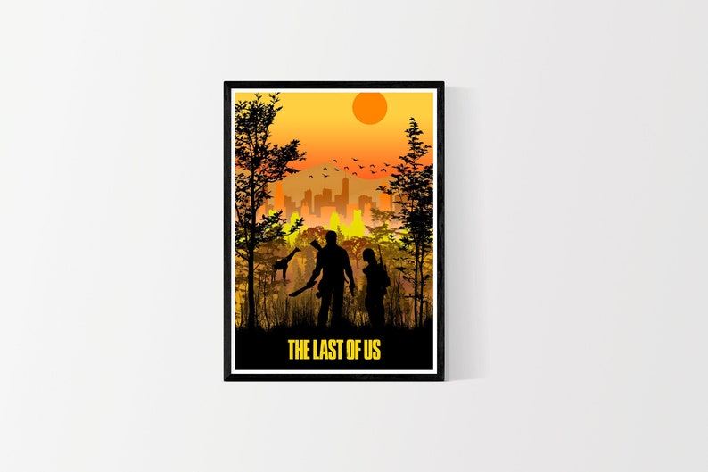 The Last of Us poster, Gaming print, Posters, Gaming poster, Video game art, minimalist, Gamer Gift, Present, Fan Art 