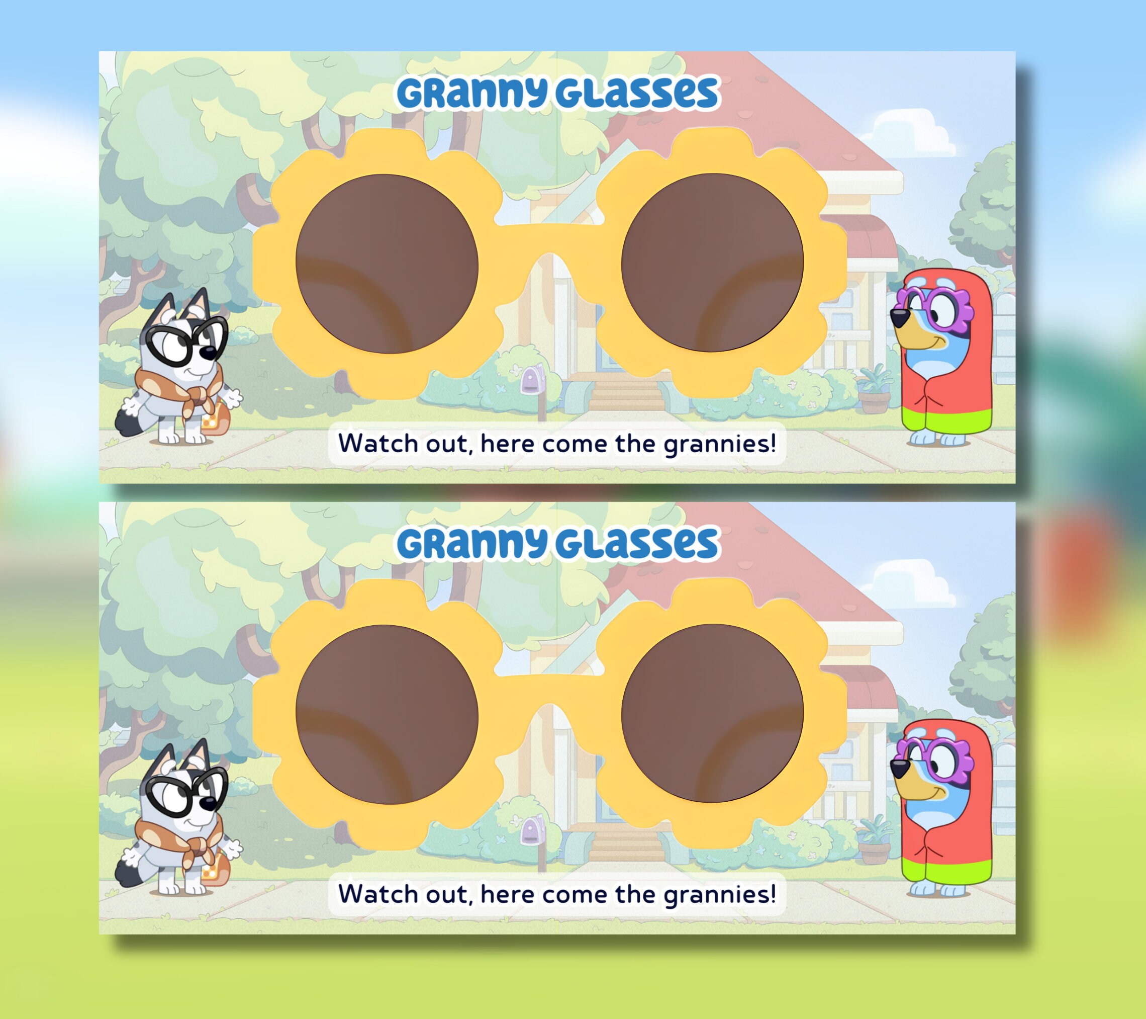 10 Bluey Party Favor Printables, Personalized Bluey Birthday Favour ...