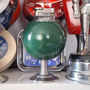 Vintage Rare Retro Table Lighter, Green Lighter, Table Lighter, Vintage Lighter, Lighter, Home Decor, Gift, Ofis Decor, Retro Lighter