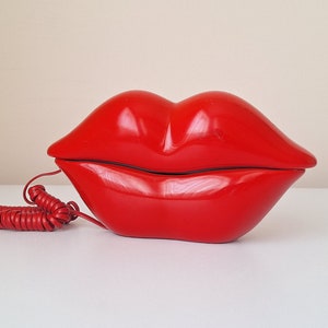 Vintage Lip Phone, Vintage Pink Phone, Pink Phone Home Phone, Telephone, Lip Phone, Red Phone, Pink Phone, Pink, Gift, Gifts, Home Decor