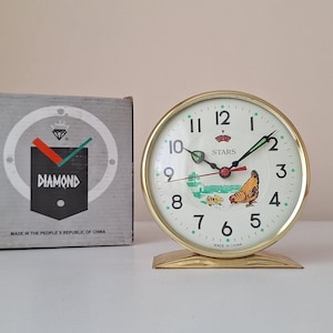 Vintage Chicken Alarm Clock: Mechanical Table Clock