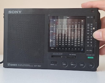 Vintage Sony ICF-7601 12 Band Worldwide Receiver, Sony Streo