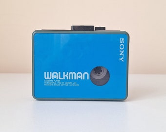 [レア整備品]ソニーカセットウォークマン sony WM-B10 Sony Walkman WM-B10 Blue Portable Cassette Player