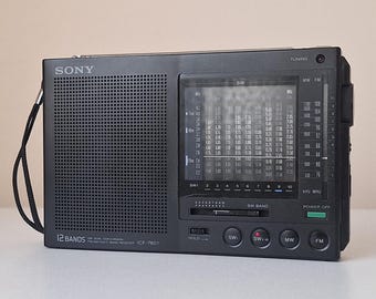 Vintage Sony ICF-7601 12 Band Worldwide Receiver, Sony Streo