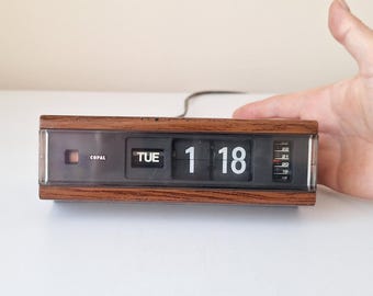 Restored 1974 Vintage Seiko DP-666 Flip Clock in Mellow Yellow - Etsy