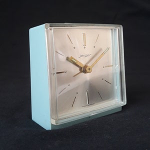 Antique Jerger Alarm Clock: 1940s Mechanical Table Clock