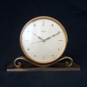 Rare Imhof 8-Day Alarm Clock: Swiss Made Antique, 1950s