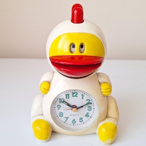 Vintage Rare Original Chicken Clock, Chicken Clock, Rooster Clock, Chick Clock, Alarm Clock, Table Clock, Vintage Clock, Gift, Home Decor