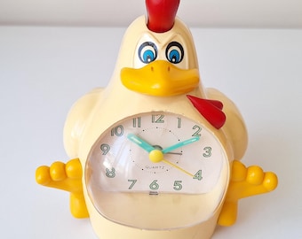 ヴィンテージな鶏の形をした目覚まし時計 - Etsy 日本