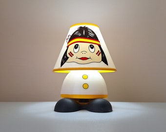 Sehr seltene Vintage italienische Tischlampe, Schreibtischlampe, Nachtlicht, Kinderzimmer, Geschenk, Schlafzimmer, Wohnkultur, Vintage Lampe, Lampe