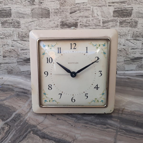 Antique Westclox Alarm Clock, Westclocx Clock, Westclox, Westclox Clock, Vintage Clock, Old Clock, Office Decor, Home Decor, Gift