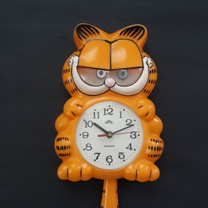 Rare Garfield Wall Clock, Vintage Garfield Wall Clock, Garfield