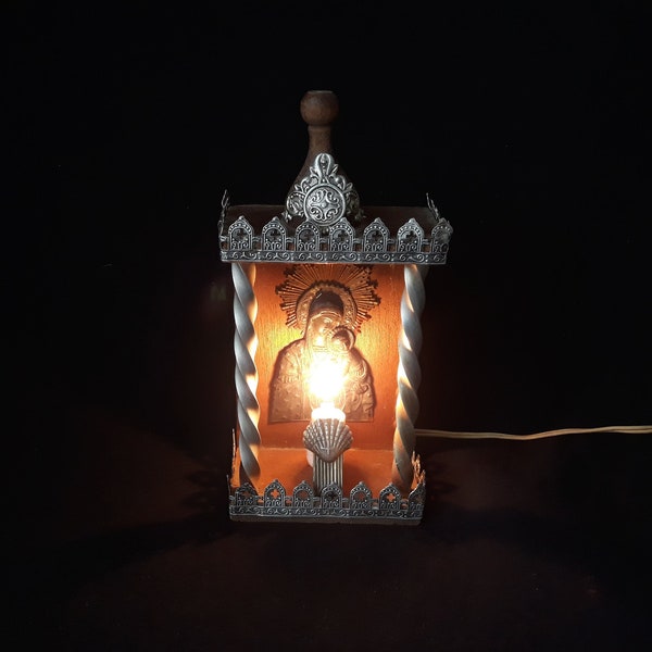 Vintage Rare Virgin Mary Night Light, Virgin Mary Lamp, Orthodox Lamp, Christian Night Light, Night Light, Vintage Night Light, Virgin Mary