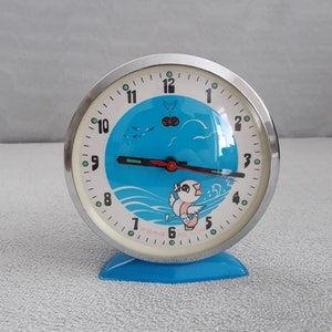 Vintage Animated Chick Alarm Clock - 1970s Mechanical Table Clock