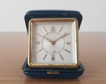 Rare Jaeger 8 Day Alarm Clock: Vintage Table Decor