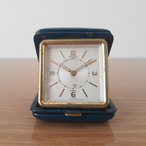 Rare Jaeger 8 Day Alarm Clock, Jaeger, Jeager Clock, Antique Clock, Vintage Clock, Table Clock, Gift, Decor