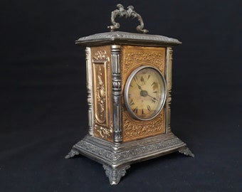 Rare Antique Junkhans Alarm Clock, Antique Junkhans Clock, Junkhans, Seth, Antique Clock, Home Clock, Old Clock, Vintage Clock, Music Clock
