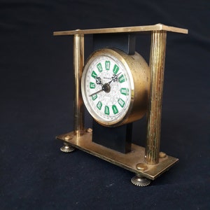 Rare 1950s Bayard Alarm Clock: French Vintage Table Clock