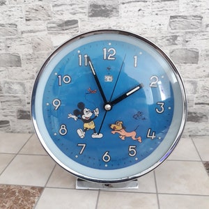 Mickey Mause Clock, Antique Clock, Mickey Clock, Mickey MauseMickey Animated Clock,Vintage Clock