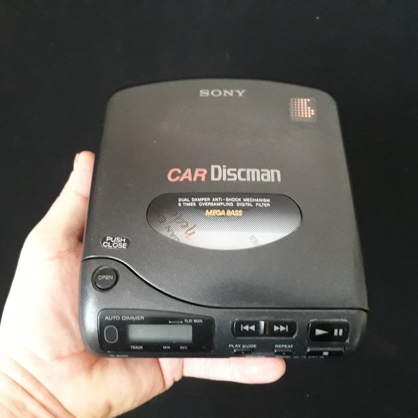 Vintage Sony Discman Cd Compact Player, Sony Discman, Sony Cd Player, Sony, Sony Walkman, Sony Discman D-802 K, Fully Working, Cd Player,